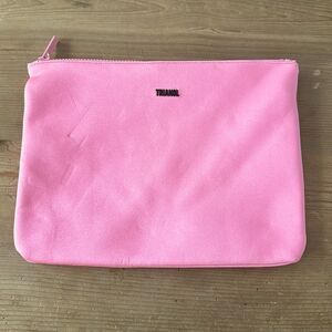 TRIANGL NEOPRENE Swim Travel or Makeup Bag LIGHT PINK NEW